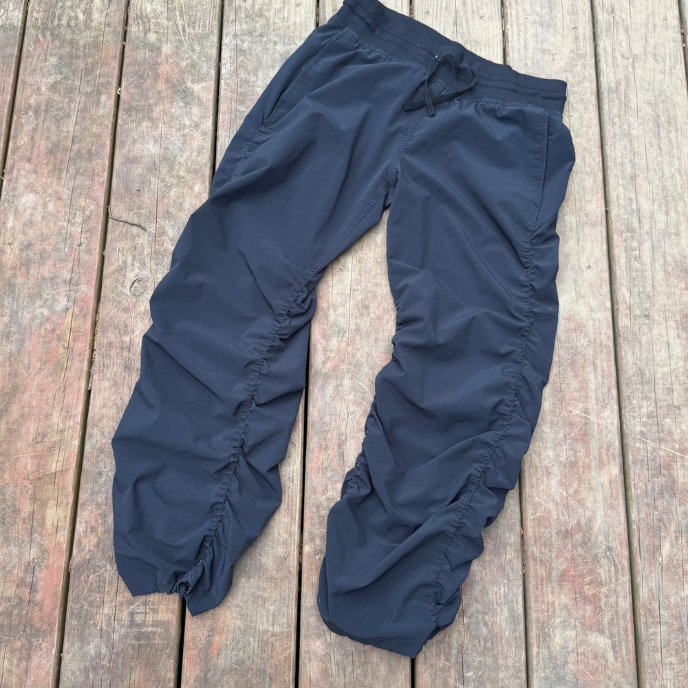 Under Armour Storm Ruched Leg Joggers Black Semi-Fitted Pants Womens Large